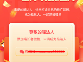 悬赏猫极速版推出喵推合伙人制度