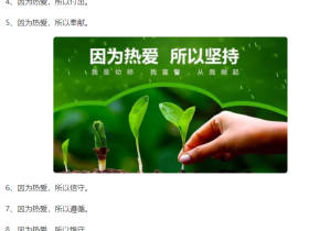因为热爱,所以坚持。